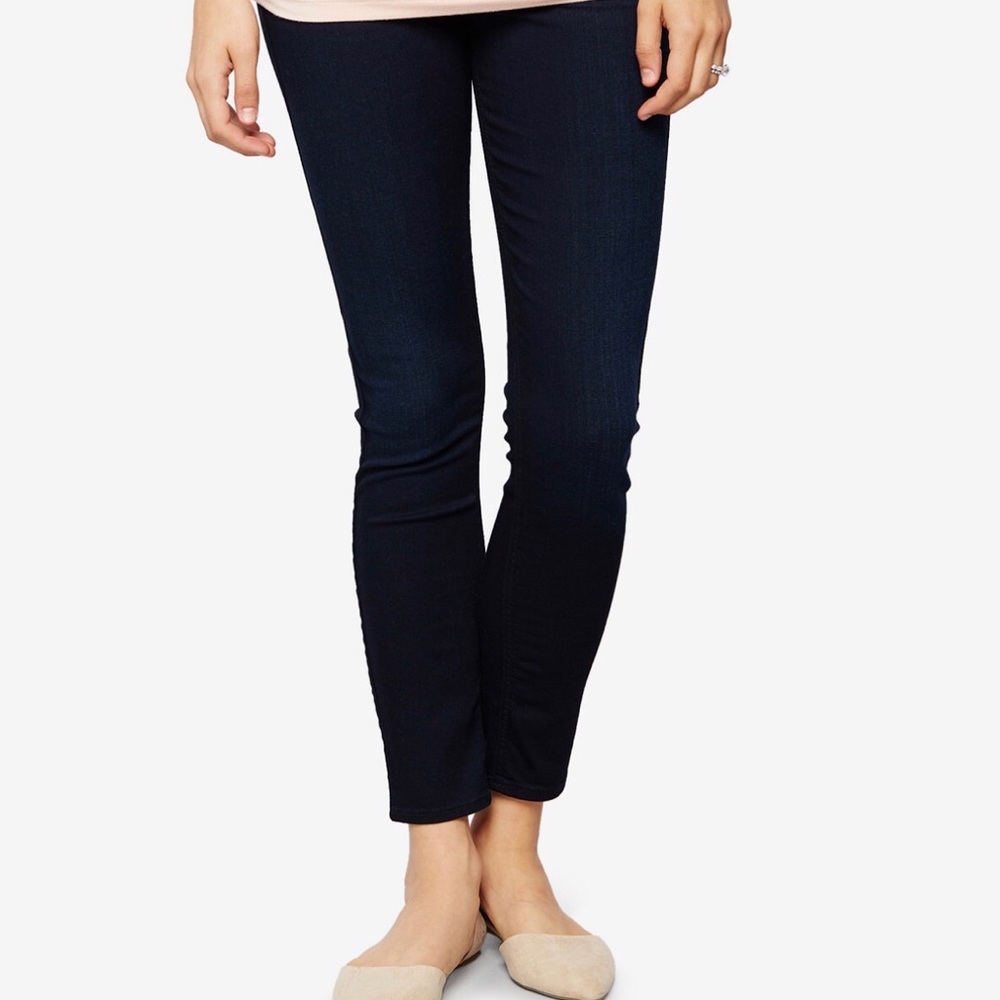 7 for All Mankind Dark Denim Maternity Jeans